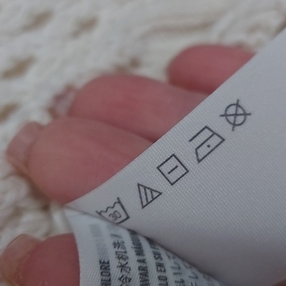 Abercrombie and Fitch 100% Cotton Open Knit Open Front Cardigan Ivory Size Med - Picture 6 of 7